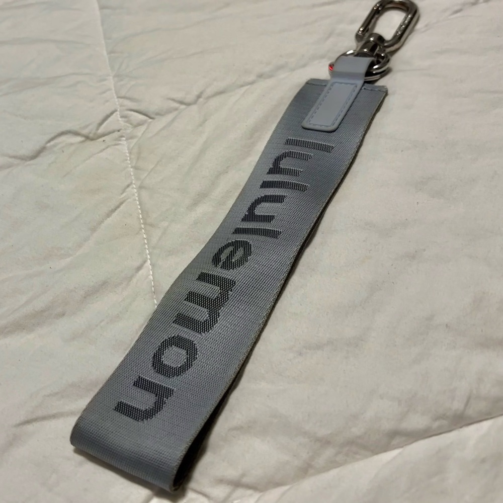 Lululemon Light Blue Never Lost Keychain